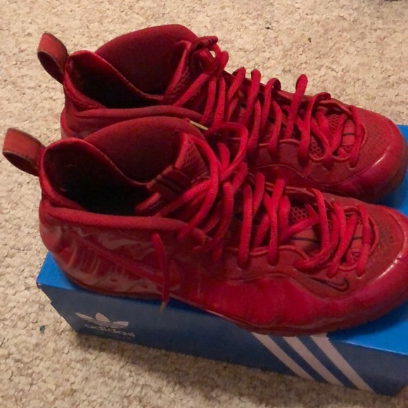 Nike Air Foamposite Pro “October Red” *used* - Picture 3 of 6